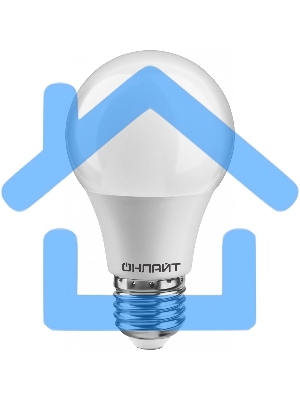 Лампа светодиодная ОНЛАЙТ 61139 OLL-A60-7-230-6.5K-E27 грушевидная