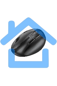 Мышь беспроводная Genius Genius Ergo 8350S /Вертикальная/бесшумная/1200-1600-2400 dpi/BlueEye/6 кнопок/USB-приемник/Bluetooth+2,4 ГГц/батарея AA/темно-серый (31030041400)