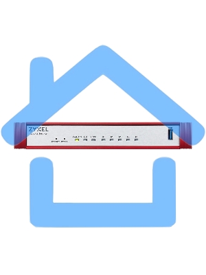 Межсетевой экран Zyxel USG FLEX 50HP, 1xRJ-45: 1G PoE+ (LAN/WAN), 4xRJ-45: 1G (LAN/WAN), 1xUSB3.0 **
