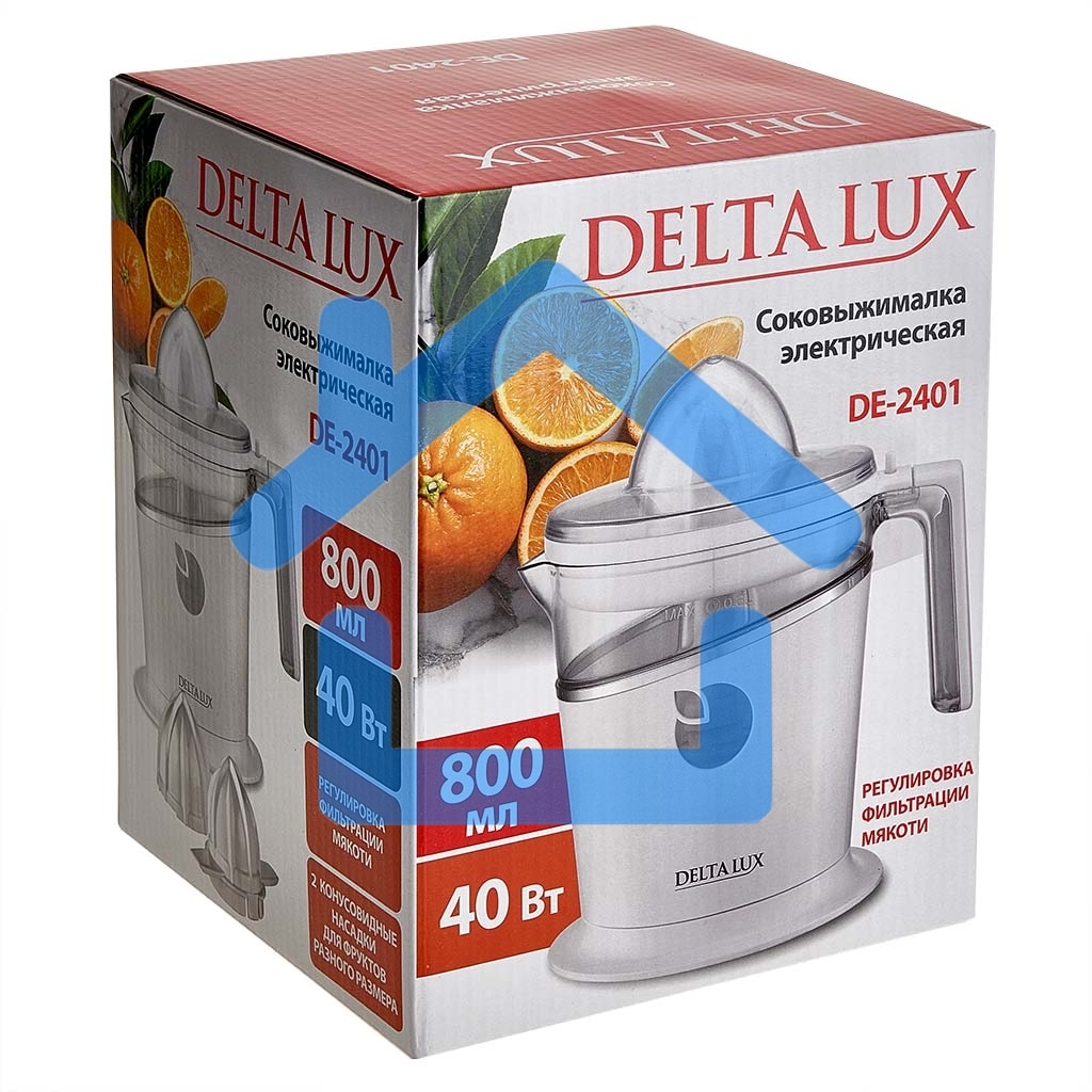 Соковыжималка электрическая DELTA LUX DE-2401 белый