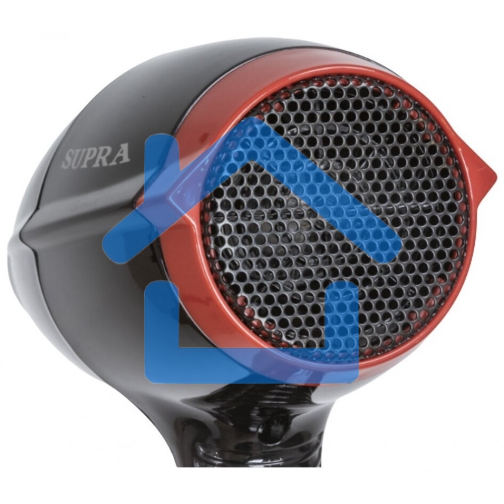 Фен SUPRA PHS-2017M черный/красный