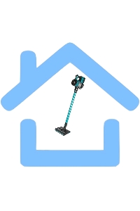 Пылесос вертикальный Pioneer VC470S бирюзовый, питание от аккумулятора, 130 Вт, уборка сухая/влажная, пылесборник 0.6 л, работа от АКБ max 40 мин.