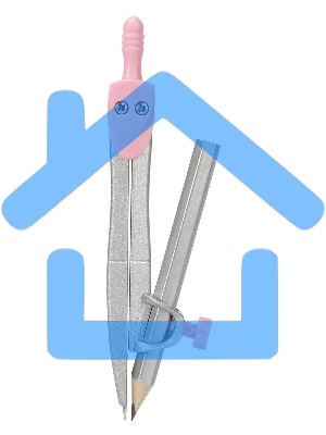 Циркуль Deli EH601, в комплекте: карандаш