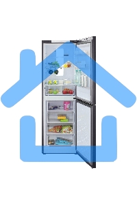 Холодильник Бирюса Б-W940NF графит двухкамерный 210/130л морозилка снизу, No Frost