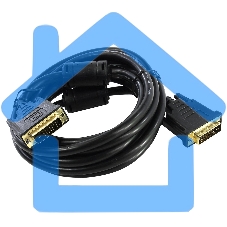 Кабель 5bites APC-096-020 DVI M/DVI M (24+1) double link, зол.разъемы, ферр.кольца, 2м.