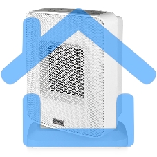 Тепловентилятор Vitek VT-2066 серый, 1500 Вт, 20 м2, термостат, дисплей