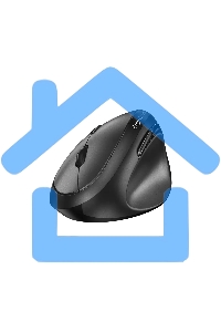 Мышь беспроводная Genius Genius Ergo 8350S /Вертикальная/бесшумная/1200-1600-2400 dpi/BlueEye/6 кнопок/USB-приемник/Bluetooth+2,4 ГГц/батарея AA/темно-серый (31030041400)