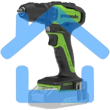 Дрель-шуруповерт GREENWORKS GD24DD35, Аккумуляторная, без АКБ и ЗУ