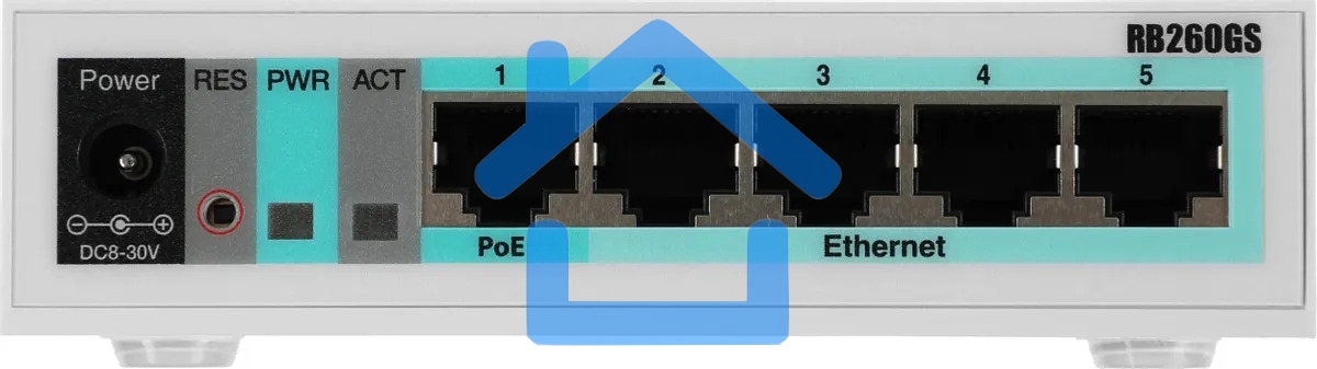 Коммутатор MikroTik CSS106-5G-1S 5PORT 1000M