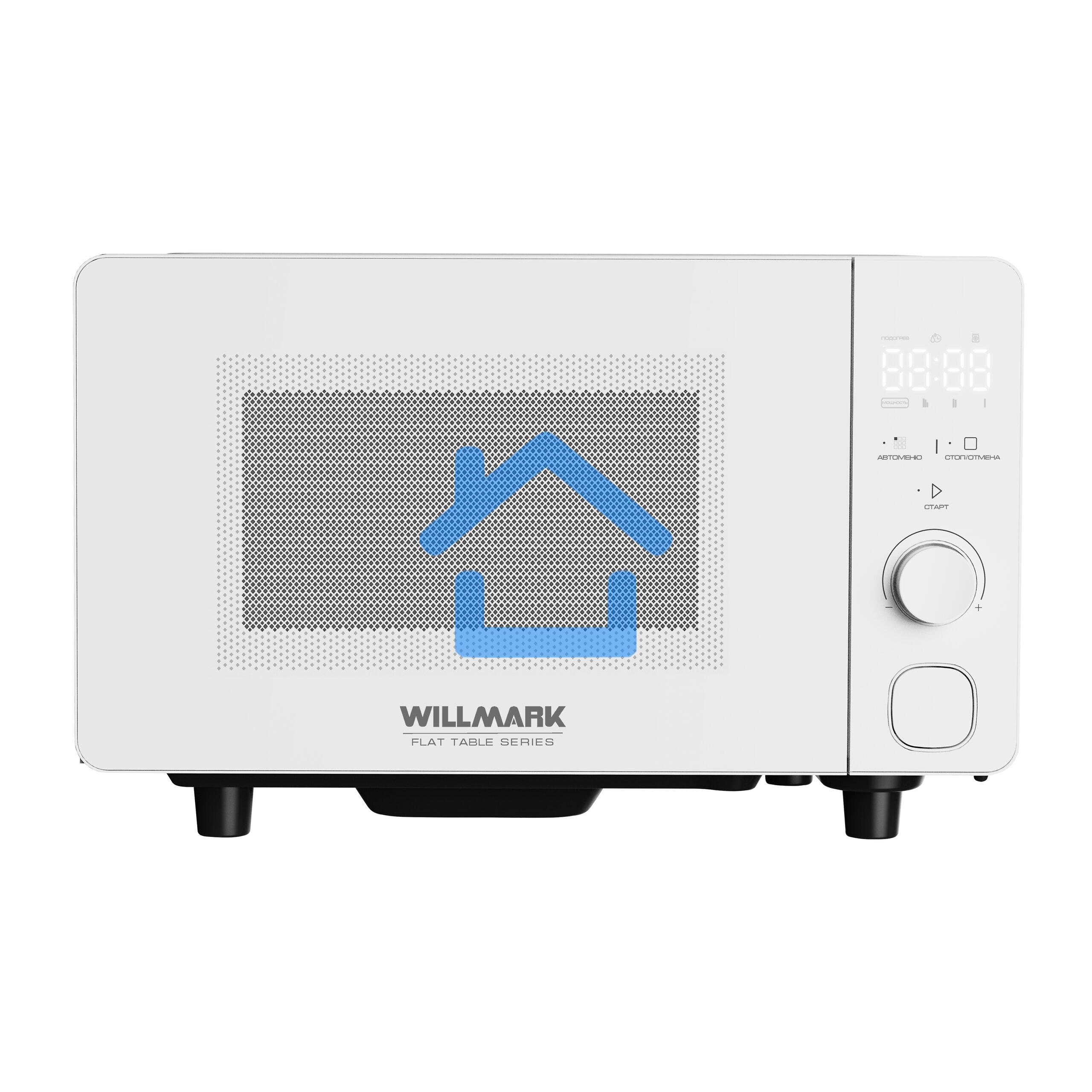 Микроволновая печь Willmark WMO-206SWF, 20л,700Вт,электр.ПУ,авторазмороз,автоочистка, белый