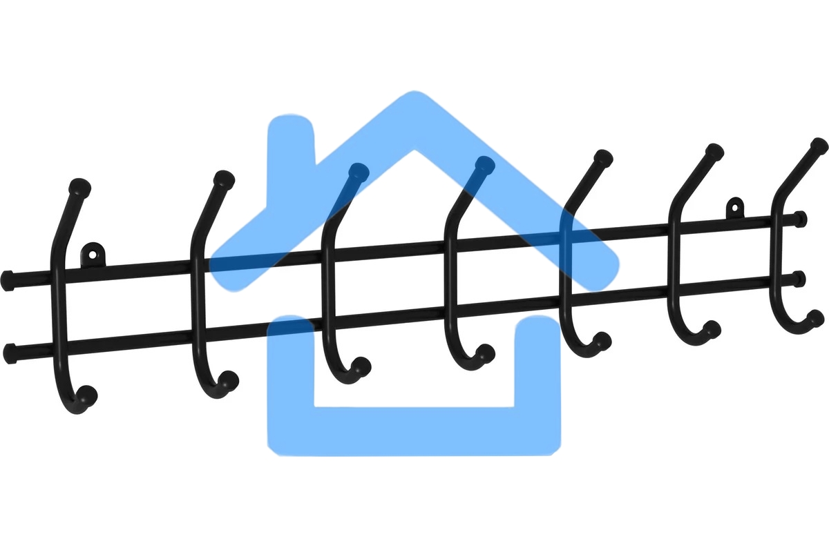 Вешалка настенная ЗМИ Норма 7 черный ВН 66 Ч