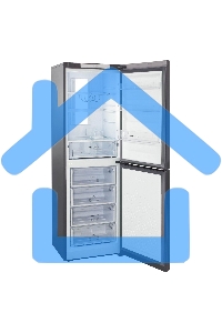 Холодильник Бирюса Б-W940NF графит двухкамерный 210/130л морозилка снизу, No Frost