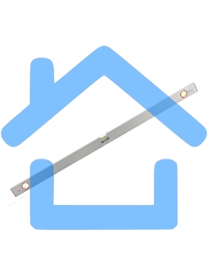 Уровень алюминиевый, 1000 мм, 3 глазка, линейка Sparta