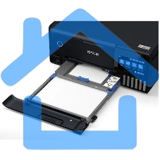 МФУ струйное Epson EcoTank L8160 (C11CJ20503) черный, A4, ч/б печ. 16 стр/мин., цв. печ. 12 стр/мин., 5760x1440 DPI, USB, Wi-Fi, Ethernet