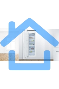 Встраиваемый морозильный шкаф Bosch GIN81AEF0U, белый, 212л, 5 ящиков