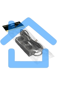 Удлинитель ExeGate ECE-3-3B (EX285804RUS ), черный, 3 м, евровилка с заземлением, 3 евророзетки с заземлением, 2200 Вт