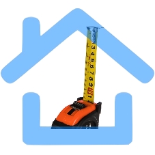 Рулетка Elastica, 7.5 м х 24 мм, обрезиненный корпус Sparta