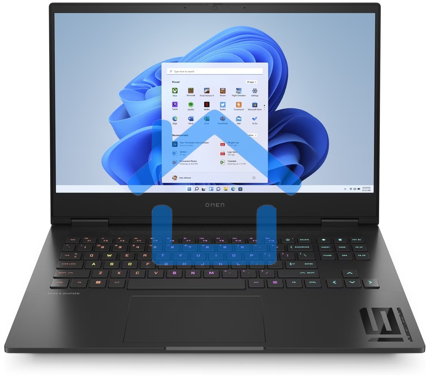 Ноутбук HP Omen 16-wd0011ci Core i5 13420H 16Gb SSD 512Gb NVIDIA GeForce RTX4050 6Gb 16.1