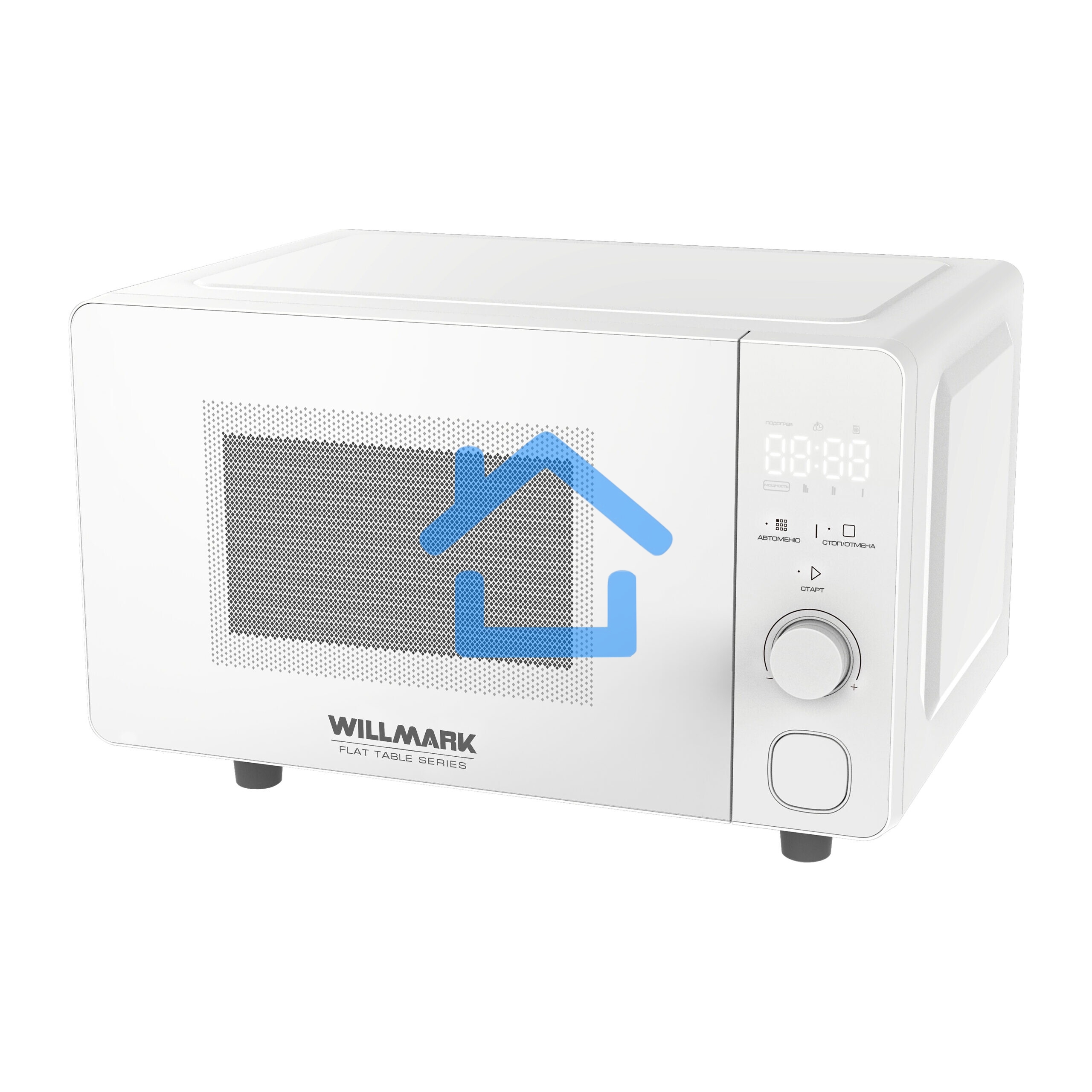 Микроволновая печь Willmark WMO-206SWF, 20л,700Вт,электр.ПУ,авторазмороз,автоочистка, белый