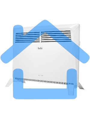 Конвектор Ballu Solo Turbo BEC/SMT-1500 белый, 1500 Вт, 20 м2, термостат