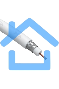 Кабель коаксиальный Эра RG-6U CCS/оплетка Al 48проц. PVC Simple 75Ом белый