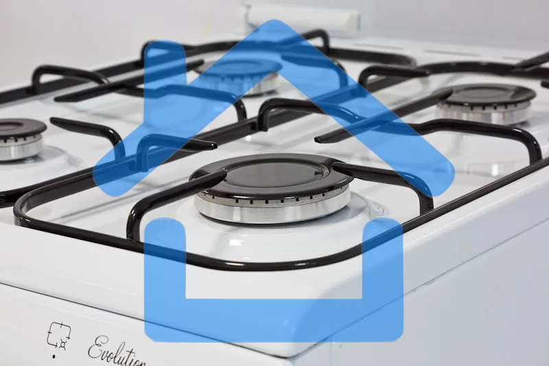 Плита комбинированная De Luxe 5040.21ГЭ (КР) ЧР белый, конфорок 4 шт, духовка 43 л, 50 см x 85 см x 50 см