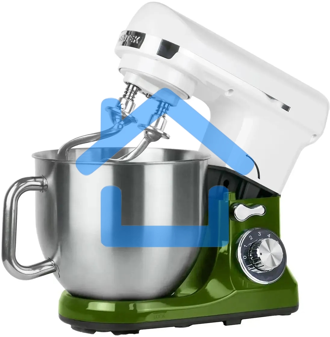 Миксер планетарный Centek CT-1133 (белый/изумруд)