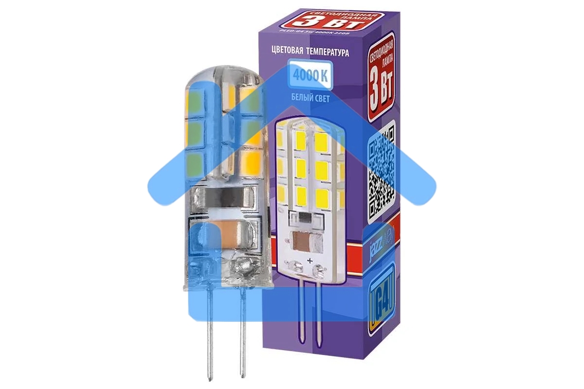 Лампа светодиодная JazzWay PLED-G4 1032072 3 Вт капсульная 4000 К, белый G4 200 лм 220-230В