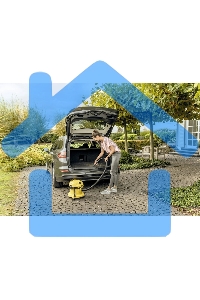 Строительный пылесос Karcher WD 2 Plus V-12/4/18 желтый, 1000 Вт, уборка сухая/сбор воды, пылесборник мешок/контейнер, 12 л
