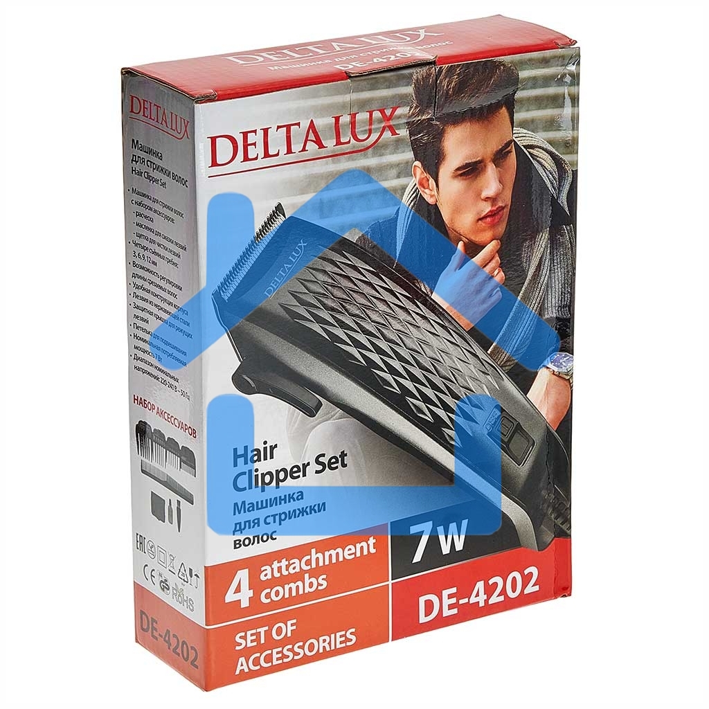 Машинка для стрижки DELTA LUX DE-4202 серый