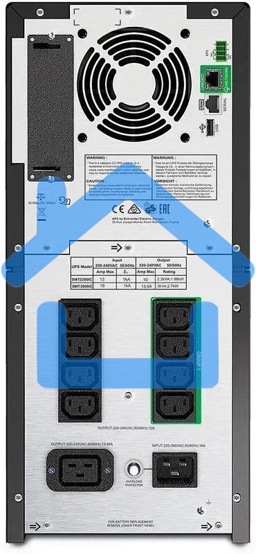 Источник бесперебойного питания APC Smart-UPS SMT3000IC 2700Вт 3000ВА черный