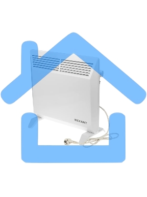 Конвектор Rexant 60-0118 белый, 1000 Вт, 15 м2, термостат