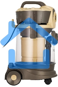 Пылесос Kitfort КТ-5192 золотистый/черный, 1000 Вт, уборка сухая/сбор жидкости, пылесборник контейнер/аквафильтр, 15 л