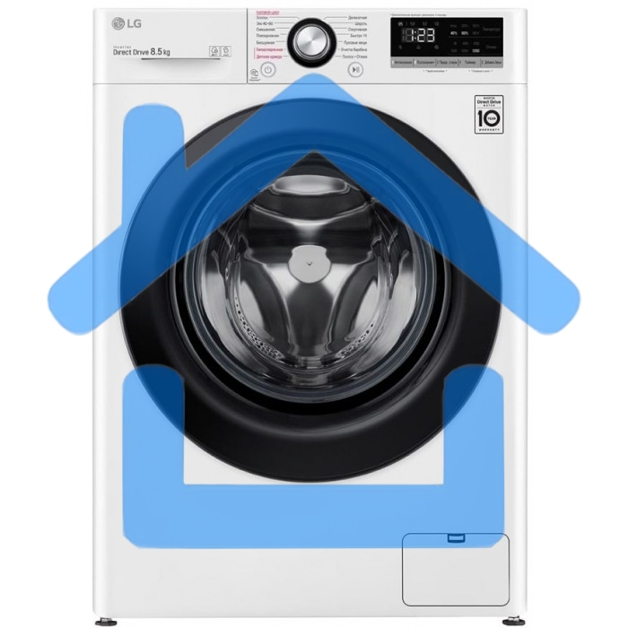 Стиральная машина LG F2V3PS6W белый, загрузка фронтальная 8 кг, 1200 об/мин., класс: A