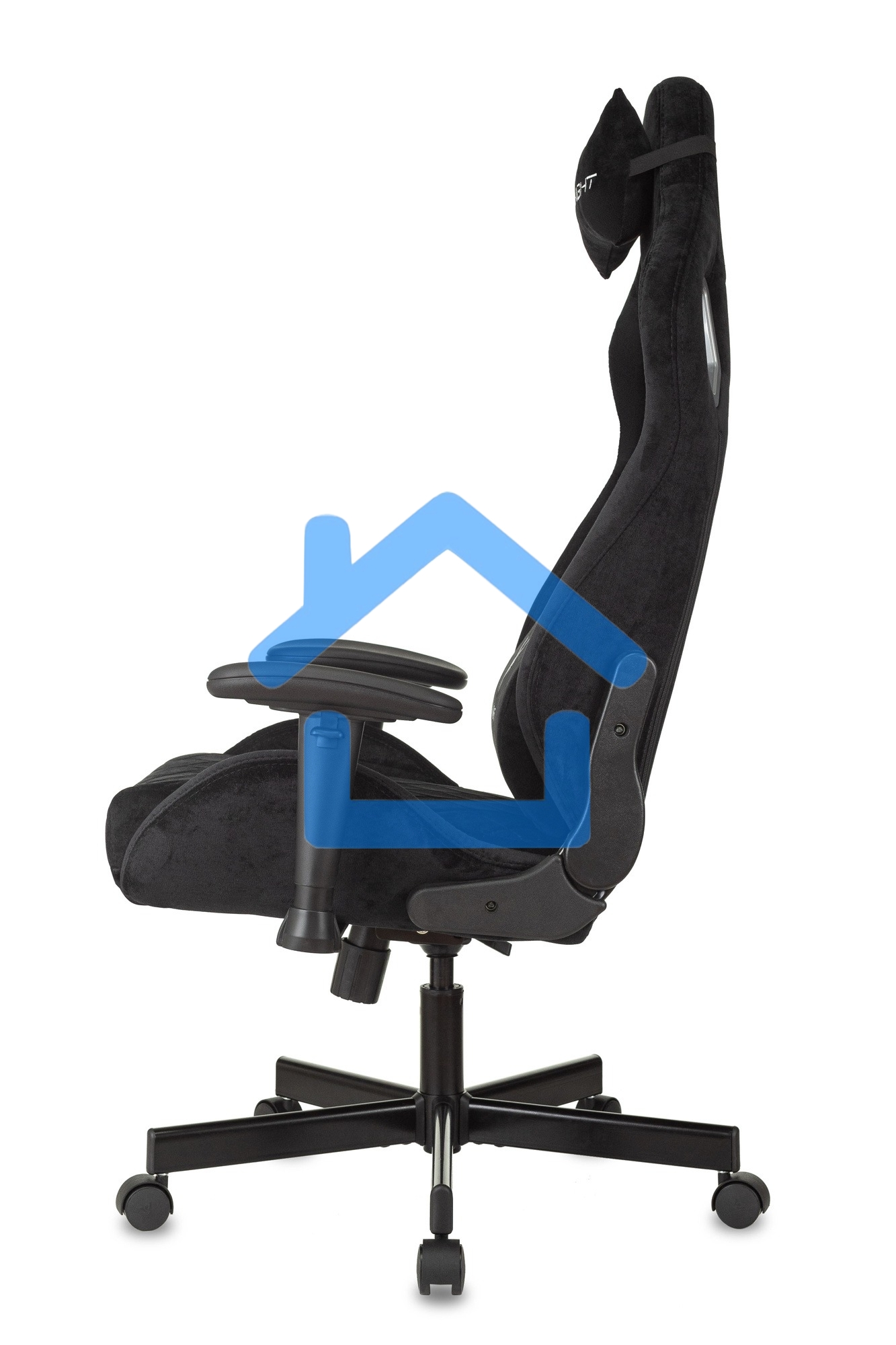 Кресло игровое Бюрократ Knight Outrider Light-20 черный с подголов. крестовина металл