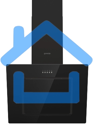 Вытяжка каминная Gorenje WHI626E6B черный/серый, 60 см, 678 куб. м/ч, 65 дБ