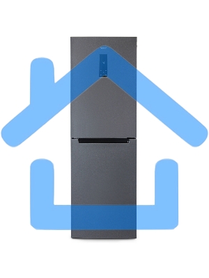 Холодильник Бирюса Б-W940NF графит двухкамерный 210/130л морозилка снизу, No Frost