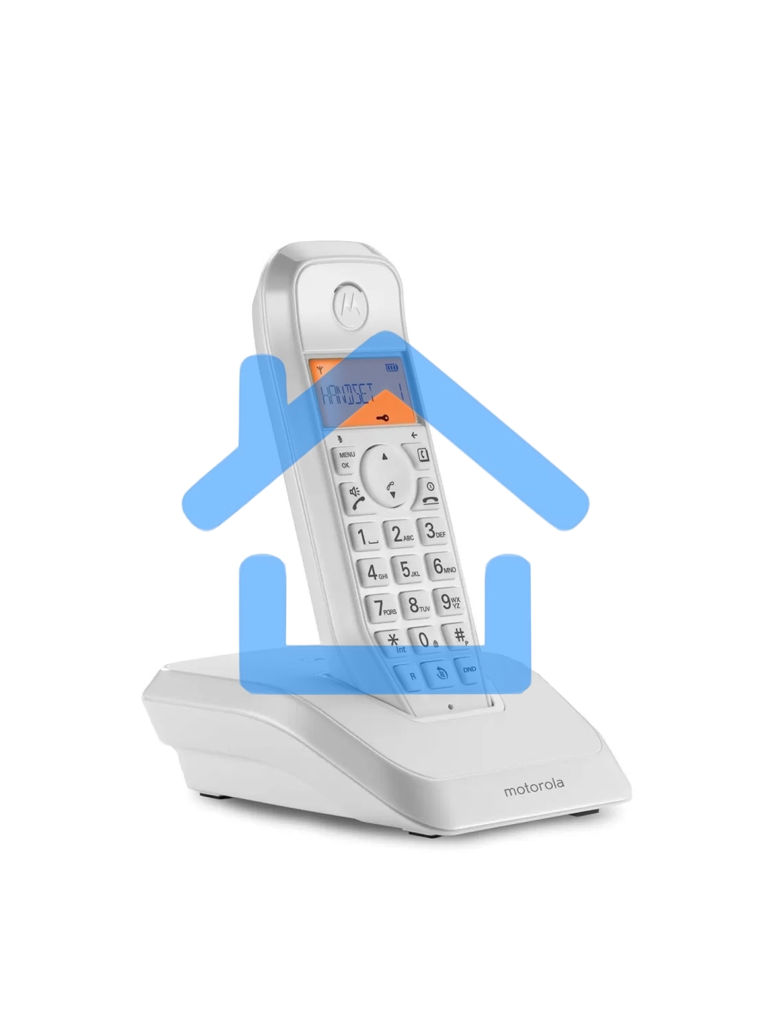 Радиотелефон Dect Motorola S1201 белый АОН