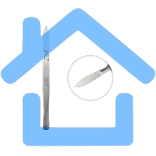 Скальпель средний остроконечный СО-03 150 мм