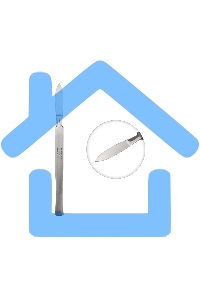 Скальпель средний остроконечный СО-03 150 мм