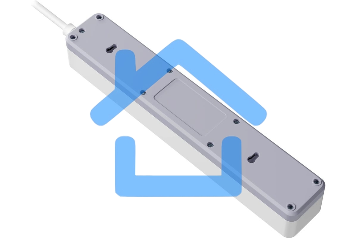 Удлинитель с сетевым фильтром Defender DFS 145, белый, 4розетки, USB+TypeC, 5 м.