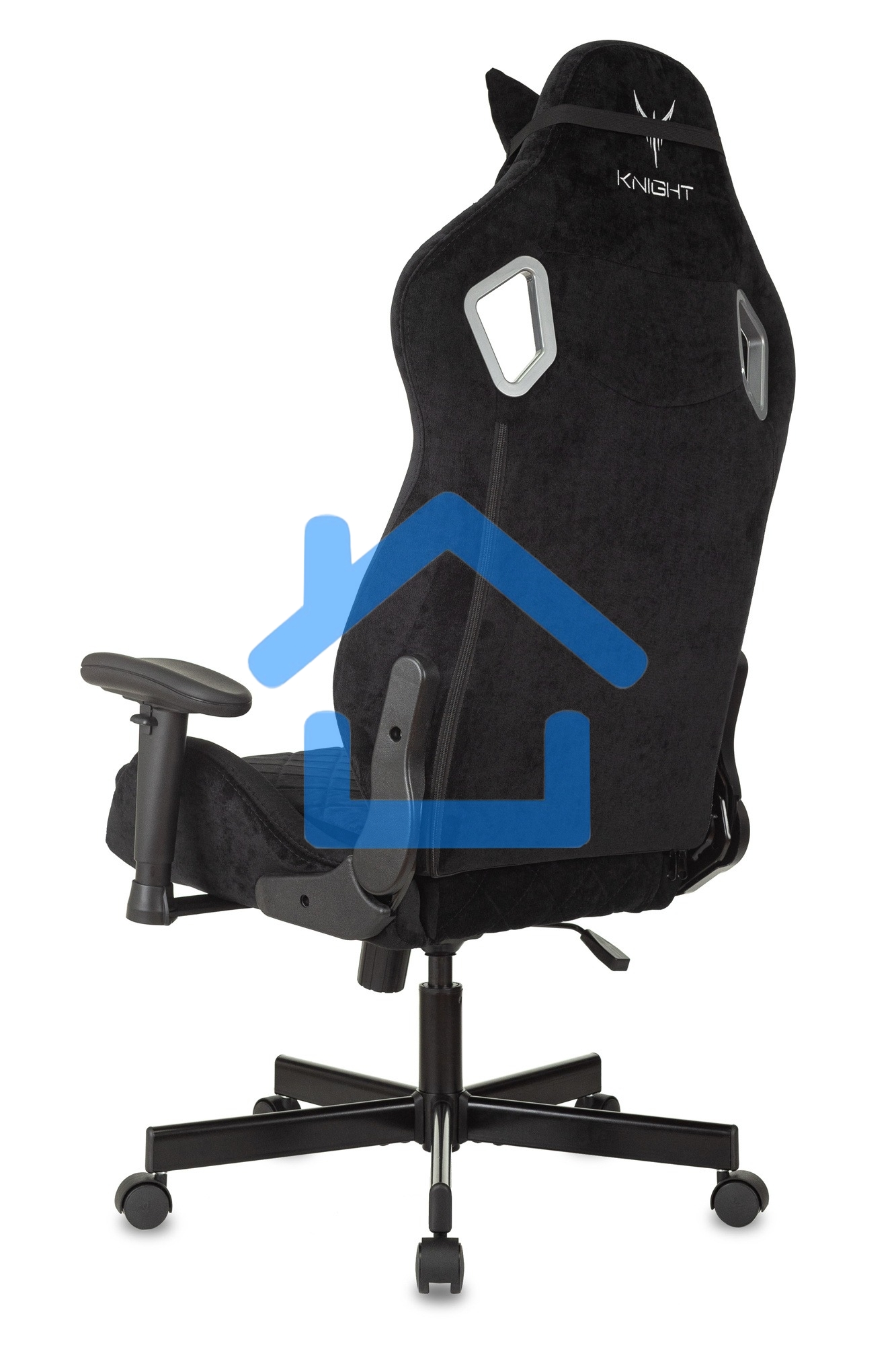 Кресло игровое Бюрократ Knight Outrider Light-20 черный с подголов. крестовина металл