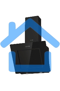 Вытяжка каминная Gorenje WHI626E6B черный/серый, 60 см, 678 куб. м/ч, 65 дБ