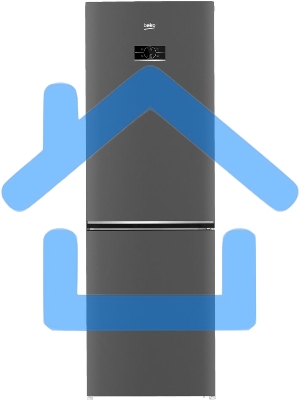 Холодильник Beko B3RCNK362HX нержавеющая сталь двухкамерный 220/100л морозилка снизу Total No Frost