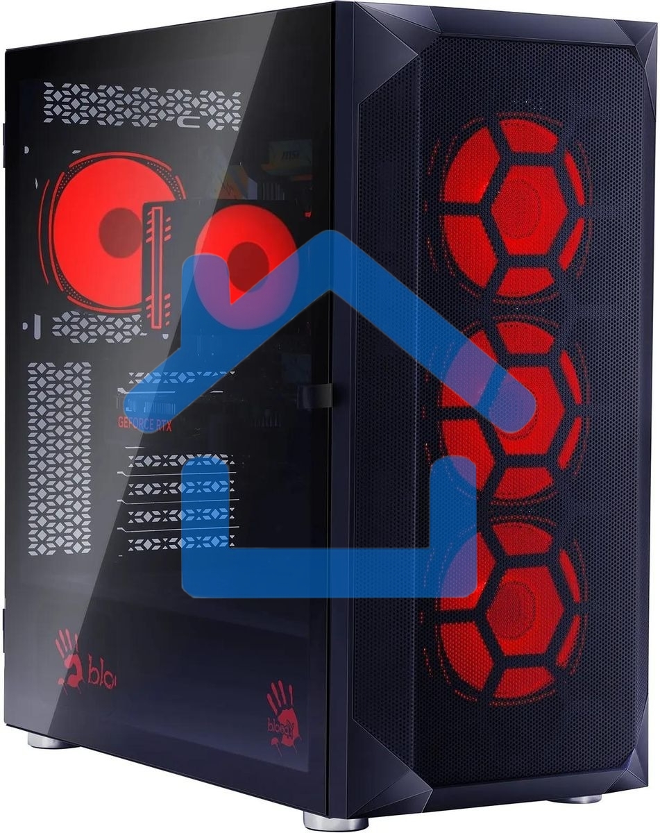 Компьютер Bloody BD-PC RB65C2 MT Ryzen 5 7500F (3.7) 16Gb SSD1Tb RTX4060 8Gb Windows 11 Home 64 GbitEth 650W черный (2086010)