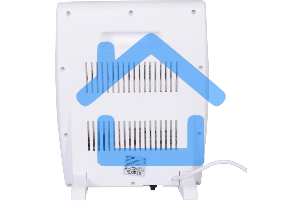 Обогреватель инфракрасный Ресанта ИКО-800Л, белый, кварцевый, 800 Вт, 8 м2 (67/5/9)