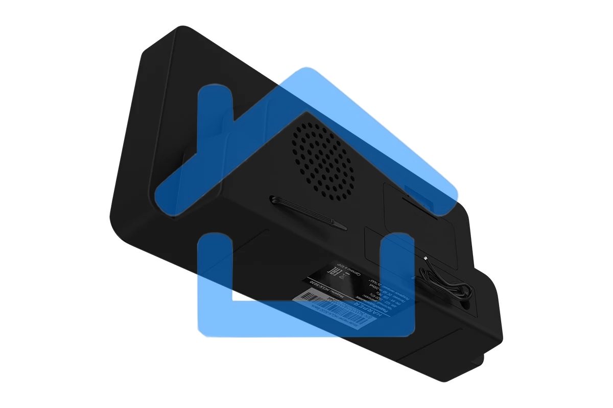 Радиобудильник Harper HCLK-5030 black - белый led