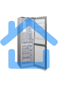 Холодильник Бирюса Б-C980NF серый металлопласт двухкамерный 240/130л морозилка снизу, No Frost