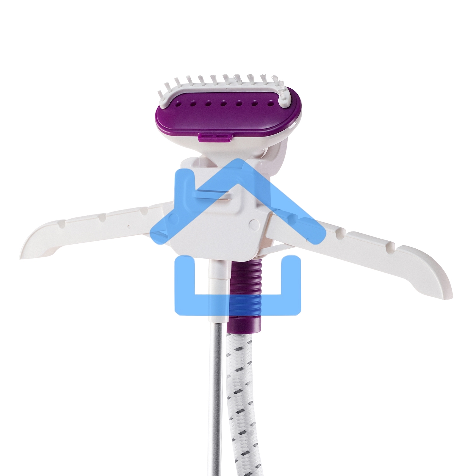 Отпариватель Galaxy Line GL 6211, белый с фиолетовым, стационарный, 2000 Вт, объем контейнера для воды 1,7 л, 3 режима отпаривания