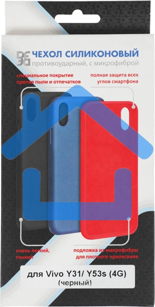 Чехол (клип-кейс) DF vOriginal-05 для Vivo Y31/Y53s черный